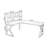 Nut-brown+Black L-Shaped Solid Wood+Iron desk-1169285620-1169285618