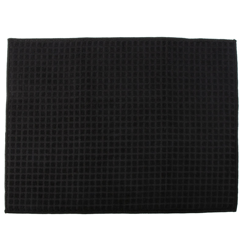 Kitchen Details 2pk Microfiber Drying Mat in Black