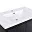 Meuble-lavabo en résine 30 po x 18 po - Blanc, hygiénique et avec comptoir, nécessitant peu d'entretien