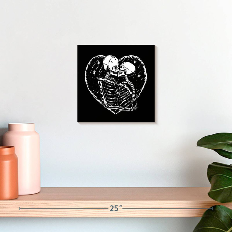 Hitzel Skeleton Romance, 10" H x 10" W