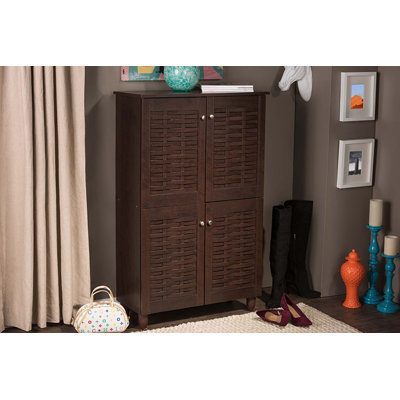 Acadia 18 Pair Shoe Storage Cabinet