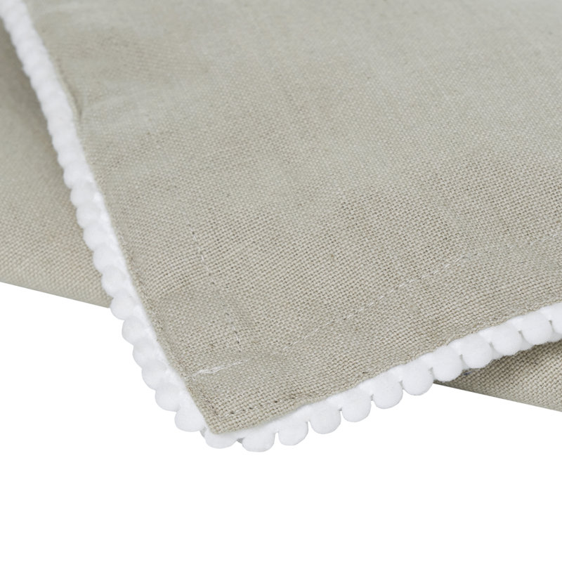 100% Cotton Solid Colour Varied Napkin, Beige & White