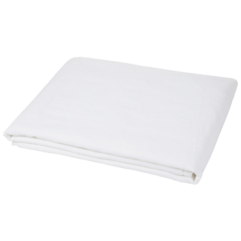 Drap-housse ivoire en lin