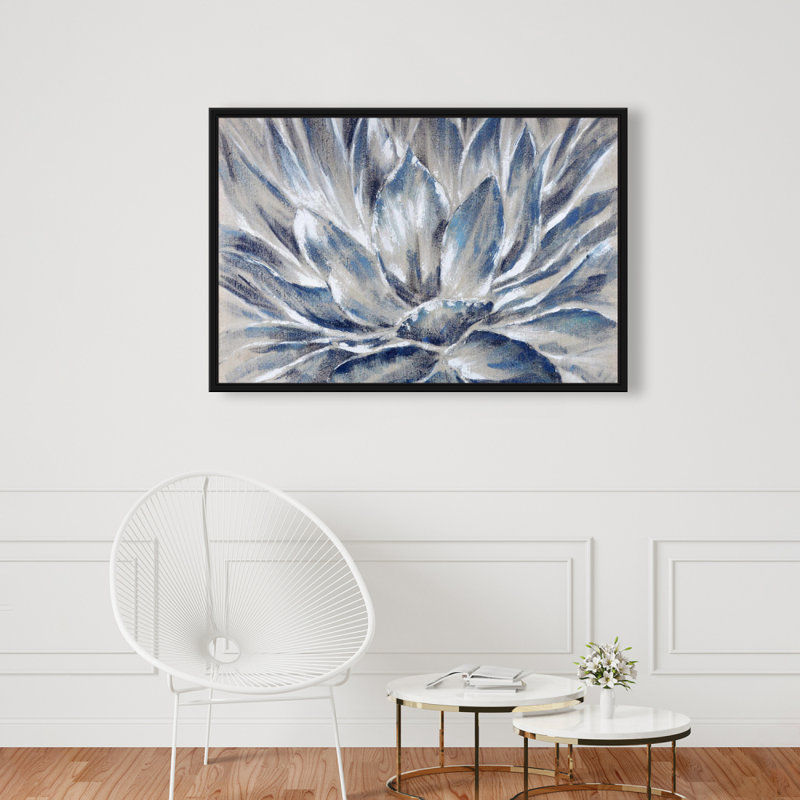 " Blue And Gray Flower "