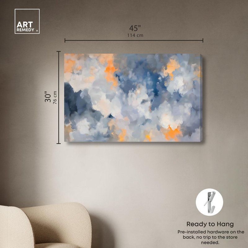 «Fleet Atmosphere I», reproduction d'art sur toile par Art Remedy, H 45 po x l 30 po, Toile tendue avec châssis