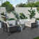 Ensemble de tables de patio 3 pièces avec plateau Hudson