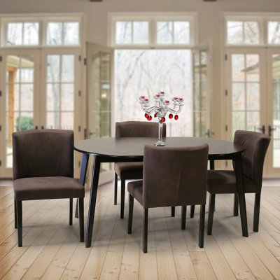 Solid Wood Top Four Leg Dining Set