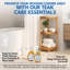 EcoDecors, coin Snazzy, tablette de douche en teck, coin de support de douche, en EarthyTeak ™