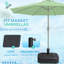 Base de parasol autoportante en résine Shimira