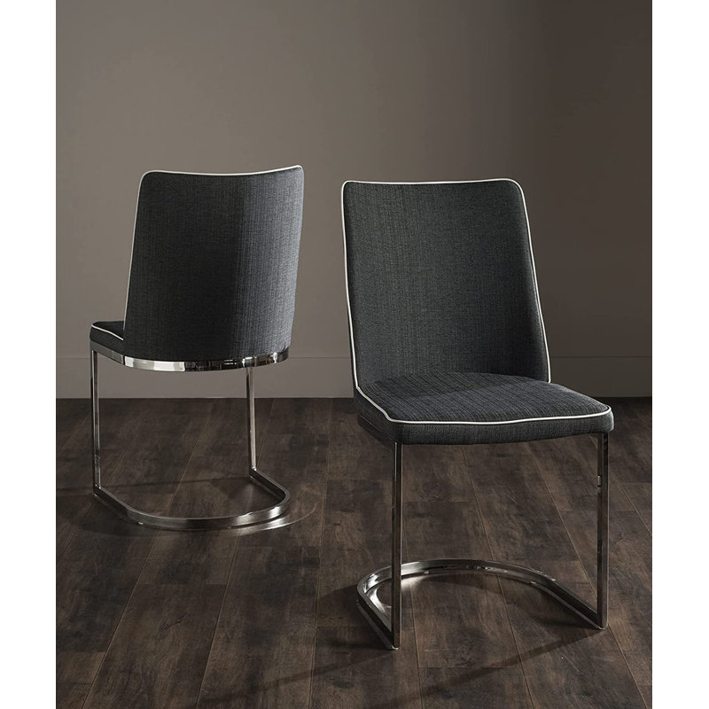 Chaise d'appoint noire Leusa