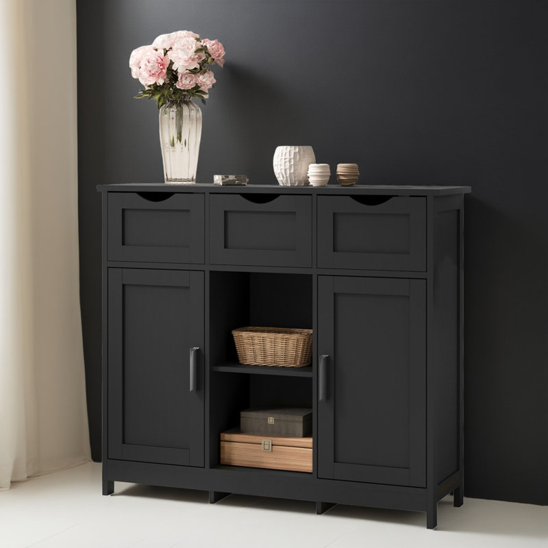 Console Armandino 35,43 po, Noir, noir, noir, noir
