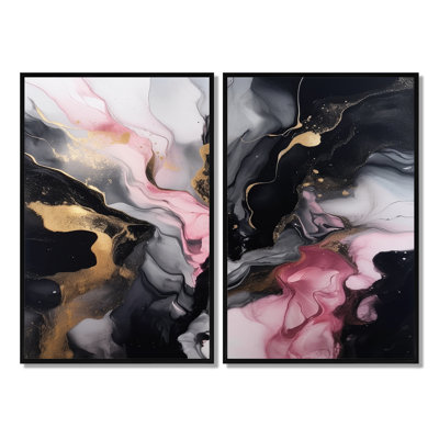 Harker - Abstract Marble Framed Prints