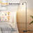 Industrial Arched Floor Lamp with Glass Shade and LED Bulb Tall Standling Lamp