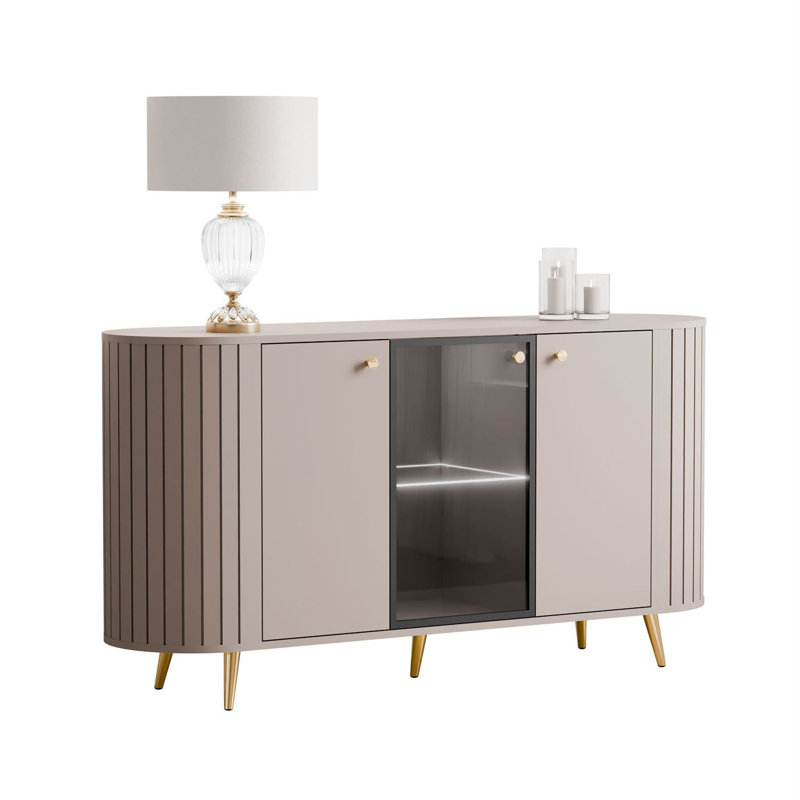 150cm Sideboard, Cashmire/Gold
