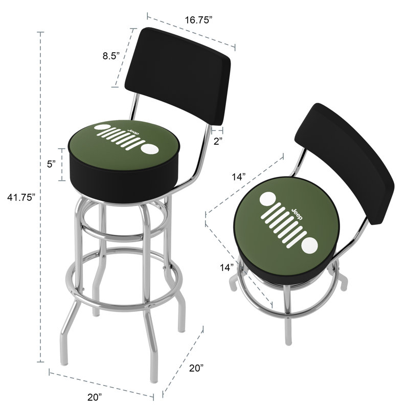 Tabouret pivotant non fini 31 po