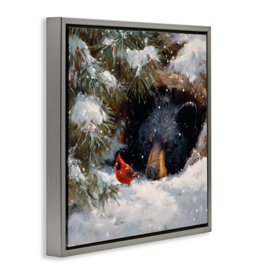 Warm Watch From The Den Floating Frame, design by Tina LeCour