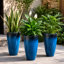 Jardinière intérieure / extérieure en résine synthétique moderne avec soucoupe et écran de drainage (ensemble de 2)-1431438775-1522317508-1431438777