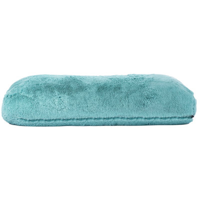 Fauteuil à billes avec housse amovible et lavable pour adulte moelleux bleu