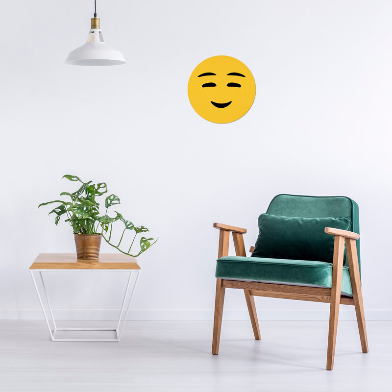 Décoration murale Emoji, Jaune