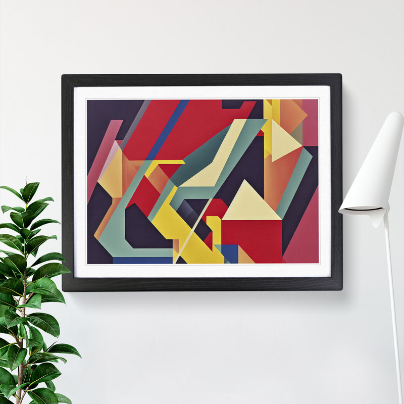 Abstract Shapes Vol.7 - Framed Print, 34cm H x 46cm W x 2cm D, Black Framed