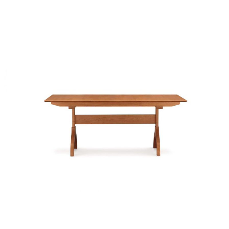 Sarah 5 - Piece Dining Set, Natural Cherry, Coffee Leather