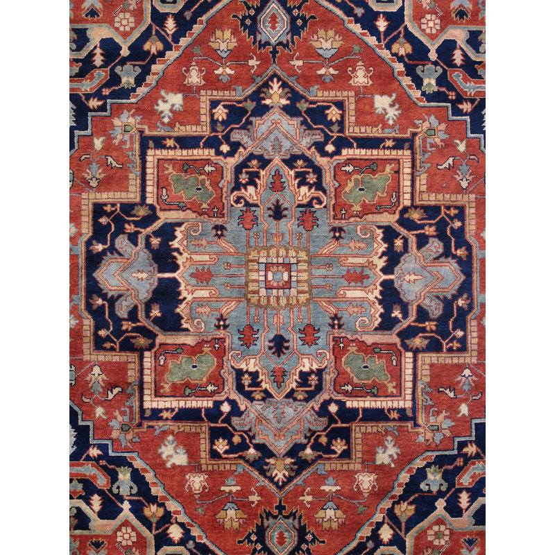 Serapi Wool Southwestern Area Rug, Rectangle 8'11" x 11'10"