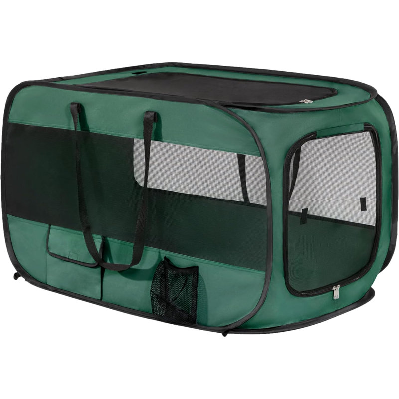 Grand lit pour chien 36in Portable - Chenil pour chien, cage d'extérieur pour animaux de compagnie, chenil de siège de voiture portable, lit pour chat