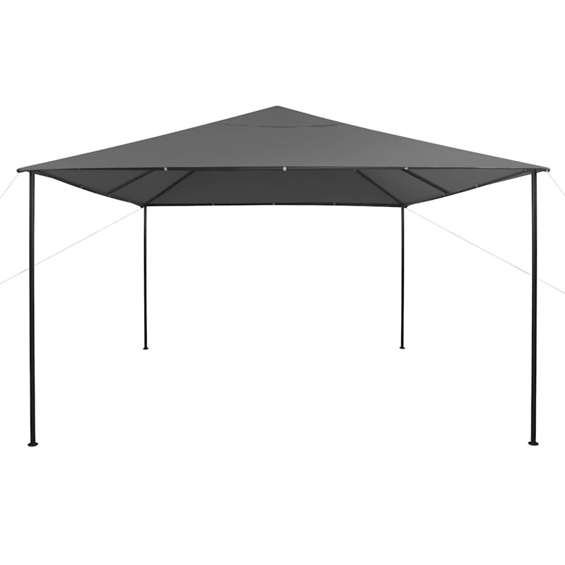 Auvent d'extérieur carré en acier anthracite Gazebo