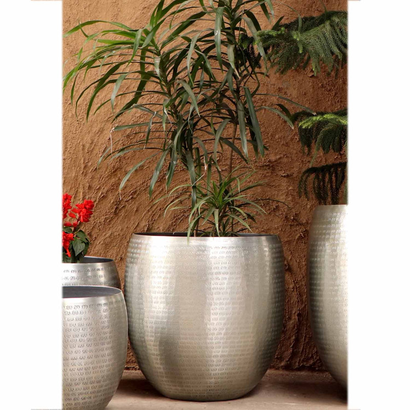 Locklin Handmade Metal Pot Planter, 36cm H x 36cm W x 36cm D