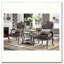 Table de bout à 1 tablette en platine antique
