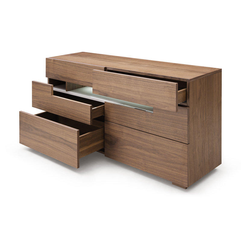 Matsumoto 55'' W 6 - Drawer Dresser, Walnut
