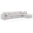 Itala Velvet L-Shaped Sectional Reversible-94482416