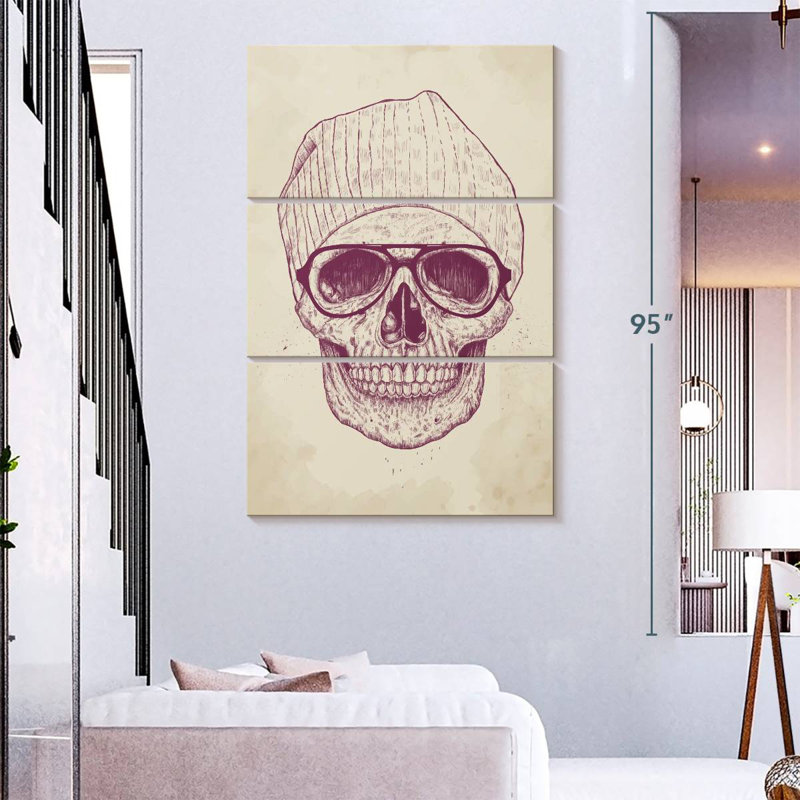 Kerner Cool Skull, 74" H x 48" W