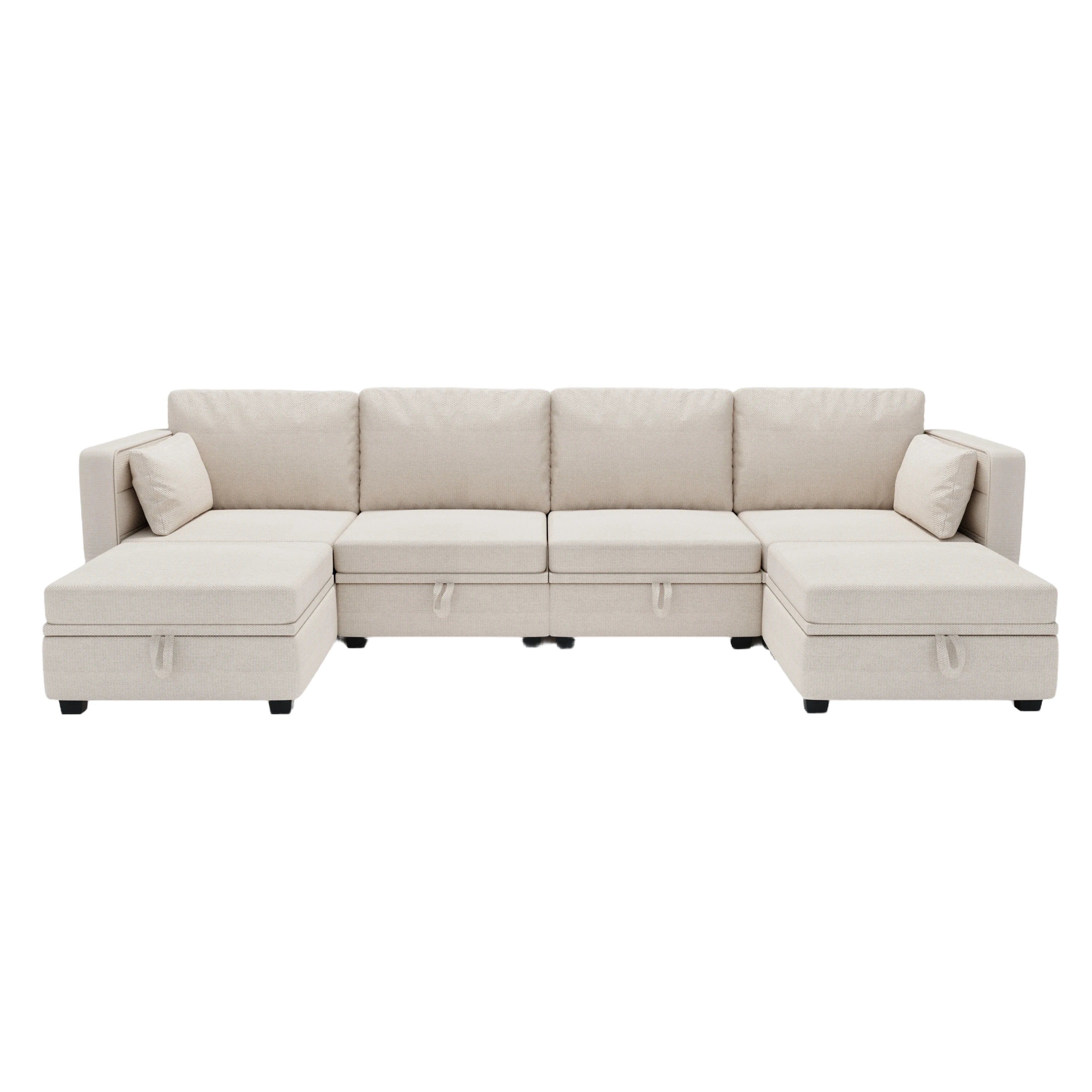 Latitude Run® Amelio Modular Sectional Sofa 6Pieces, UShaped Sofa