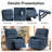 Swivel Rocker Recliner  Massage Chenille Fabric-124582280