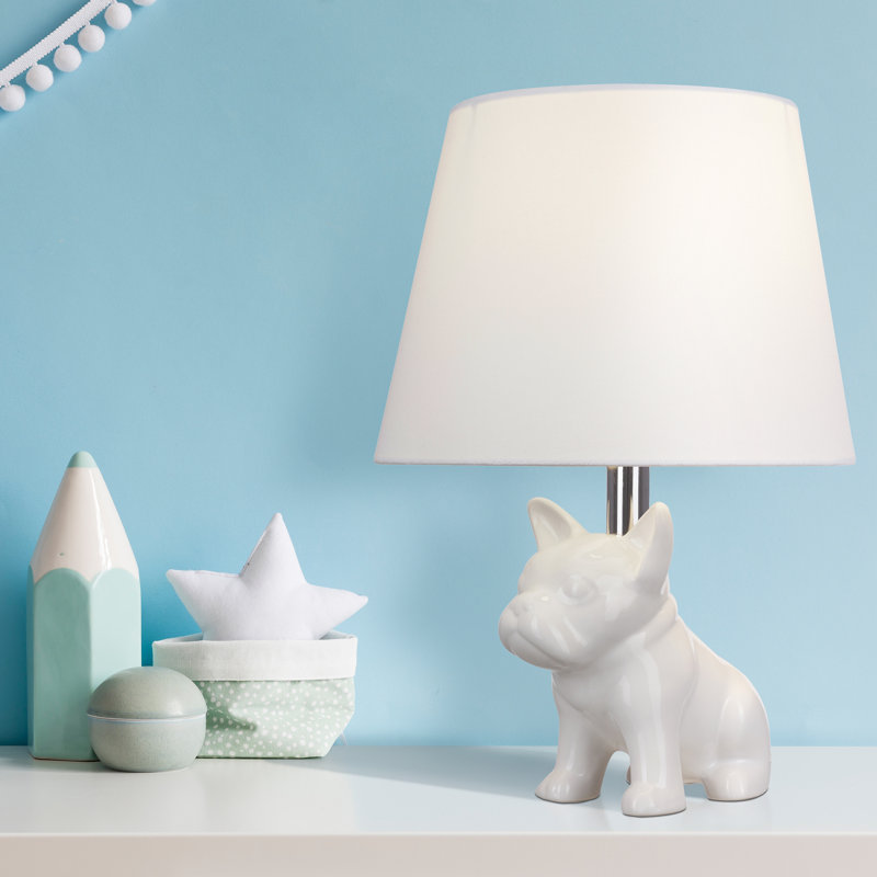 Bulldog Ceramic Table Lamp