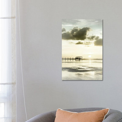 Bokeelia Sunset | Vintage by Melanie Viola - Wrapped Canvas Print