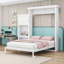 Lit escamotable en bois avec tablettes-163724373