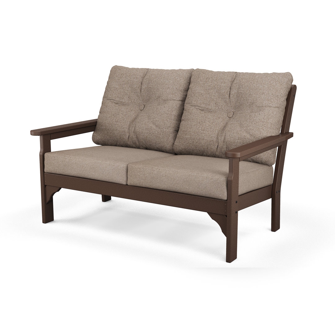 Lakeside Vineyard Deep Seating Loveseat POLYWOOD® Frame Color/Cushion 