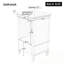 Meuble-lavabo avec lavabo, deux portes et un tiroir-863141202