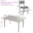 5 Piece Dining Table Set for 4, Modern Kitchen Table and Chairs, Dining Room Set-1865269148