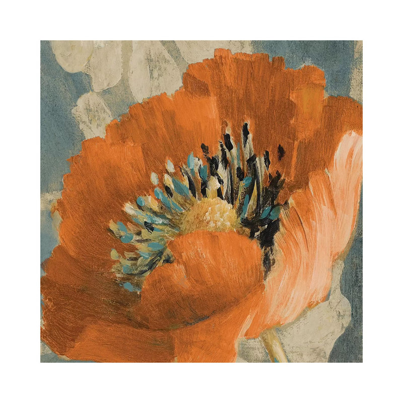 Orange Poppy by Lanie Loreth - Wrapped Canvas Gallery-Wrapped Canvas Giclée, 66.04 cm H x 66.04 cm W x 1.91 cm D