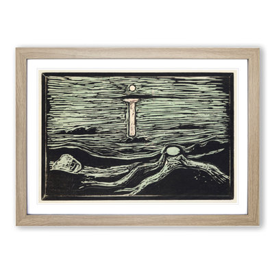 Mystical Shore by Edvard Munch - Framed Print