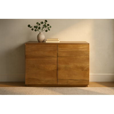 Katina 2-door Sideboard In A Modern Spice Tan Finish On Solid Wood