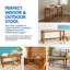 Banc de douche en teck EcoDecors Eleganto