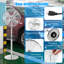 Ventilateur oscillant sur pied 49,5 po Costway-97964489
