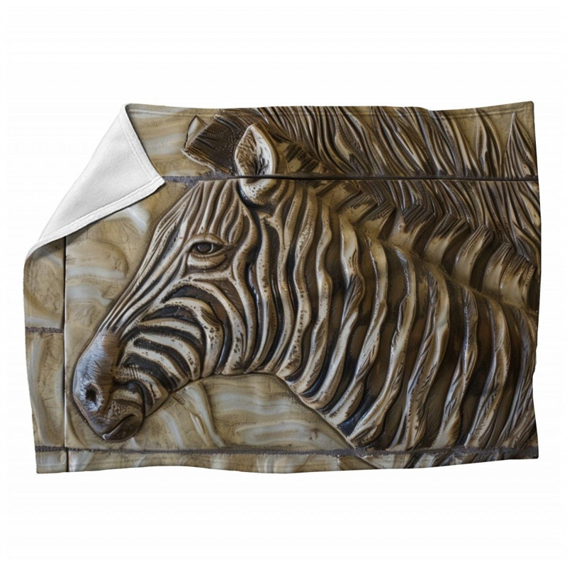 Machine Printed Throw Blanket, 50" x 60"