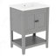 Meuble-lavabo moderne avec tablette ouverte-2076899635