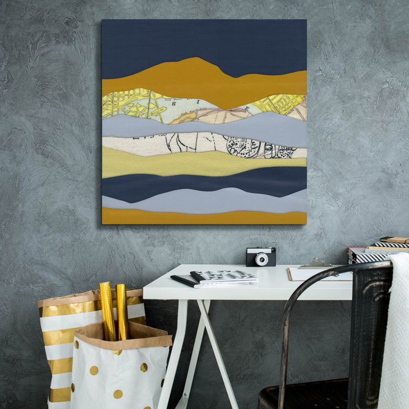  «Mountain Series 99» par Lorelle Rau, art mural sur toile, 26 po x 26 po
