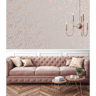 Superfresco Milan Illusion Cork Textured Metallic Plain Wallpaper